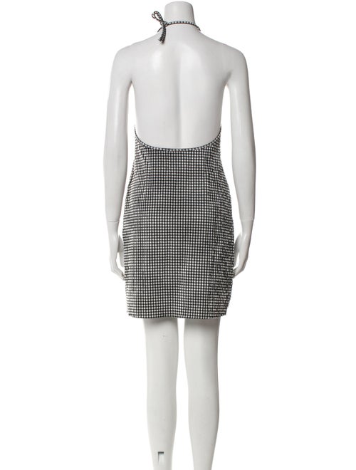 Hunza G Plaid Print Mini Dress