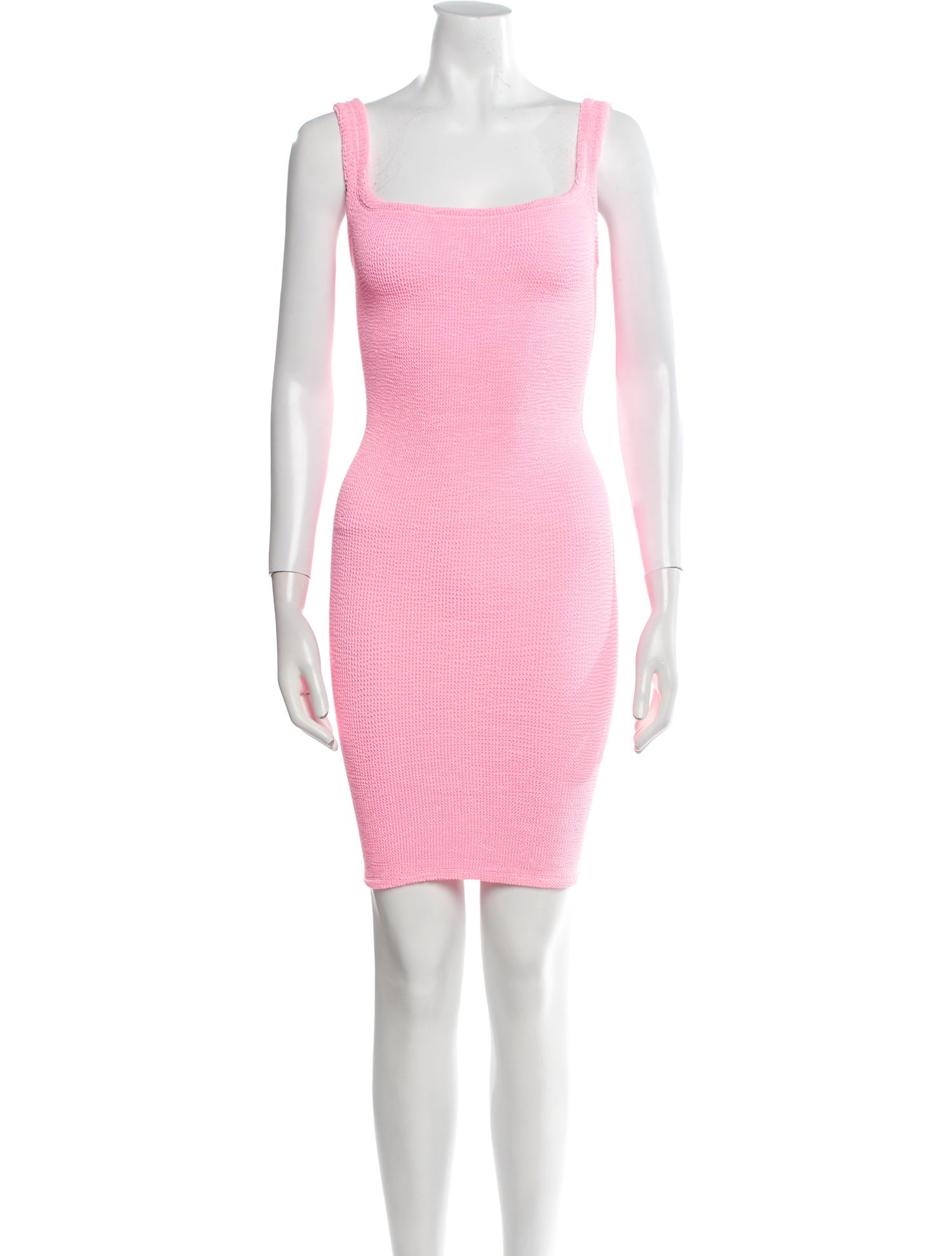 Hunza G Square Neckline Mini Dress