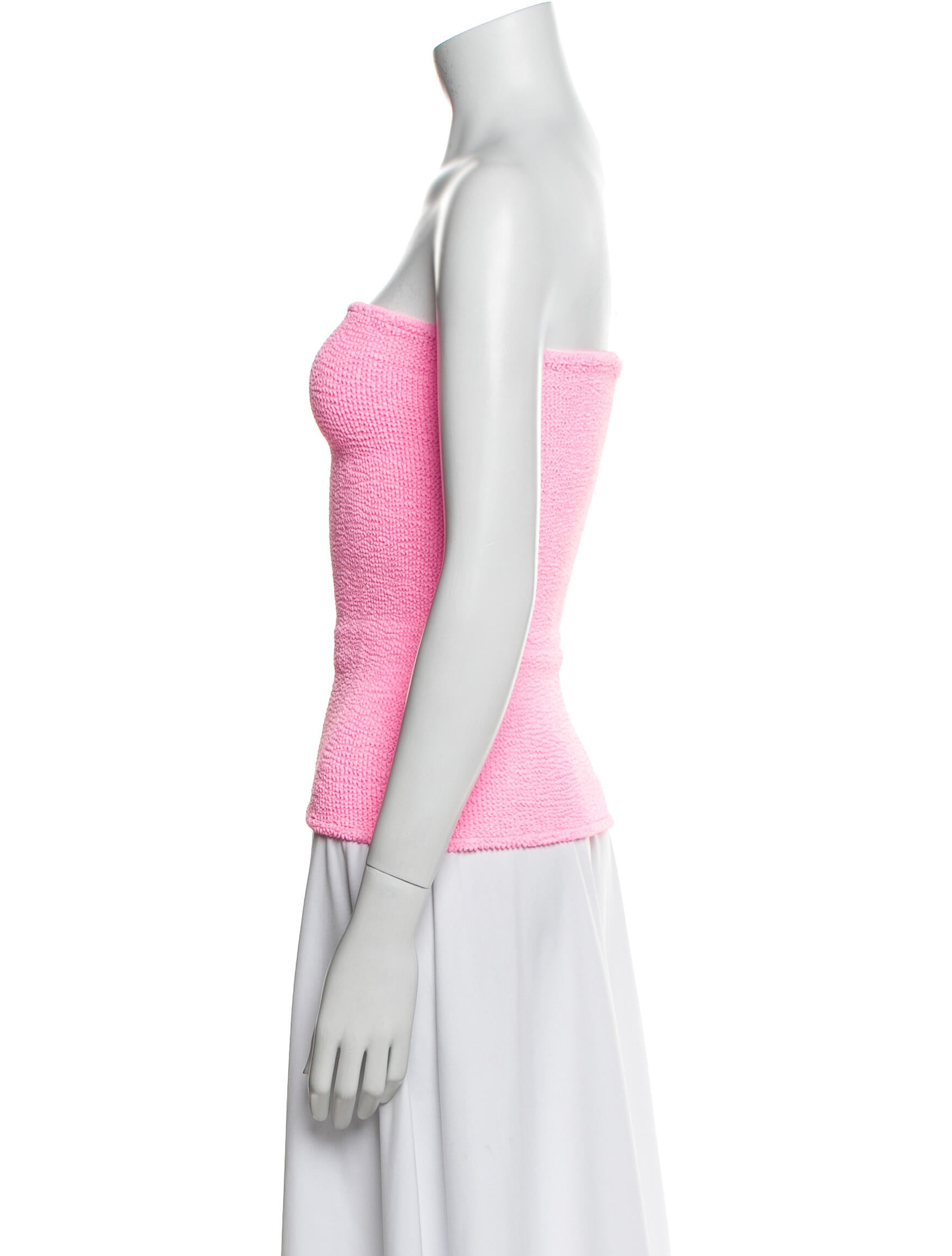 Hunza G Nylon Strapless Top