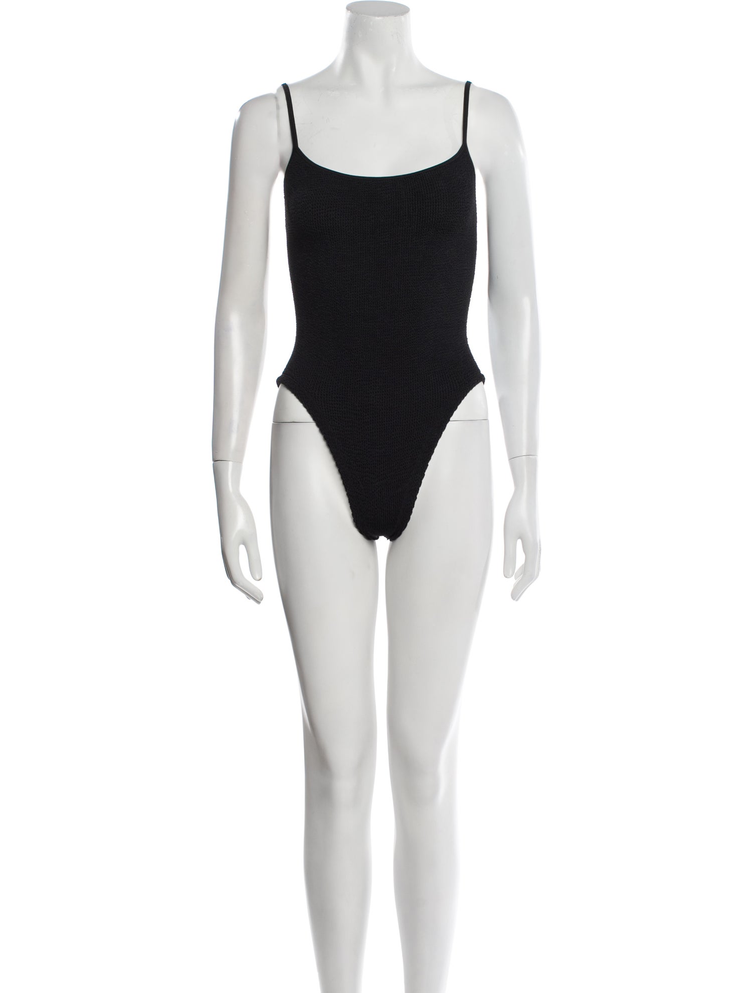 Hunza G Nylon Square Neckline Bodysuit