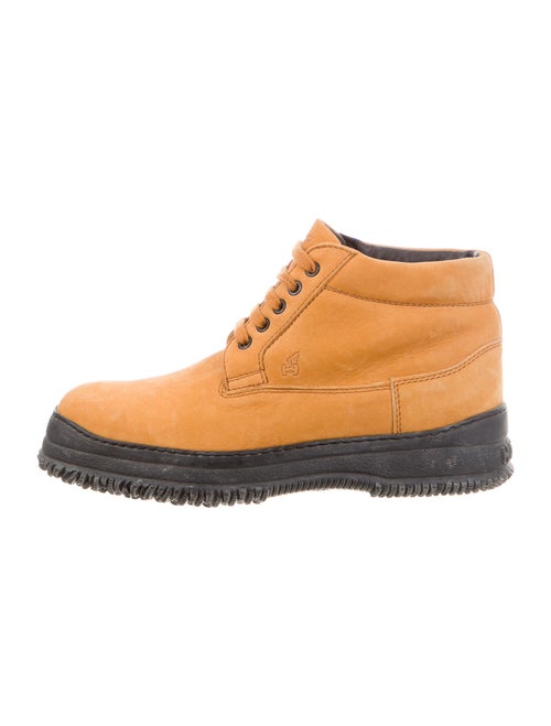 Hogan Nubuck Lace-Up Boots