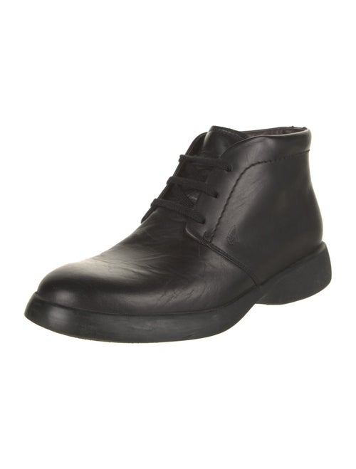 Hogan Leather Lace-Up Boots