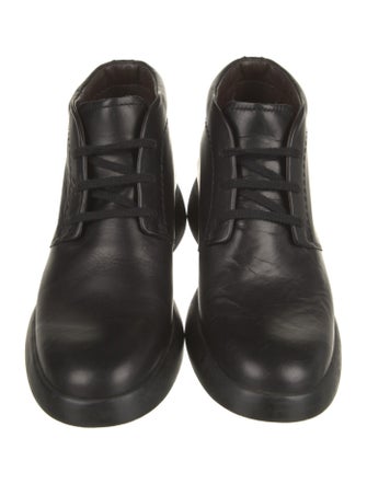 Hogan Leather Lace-Up Boots