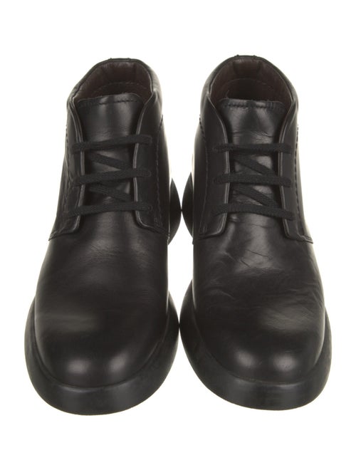 Hogan Leather Lace-Up Boots