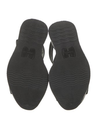 Hogan Suede Slingback Sandals