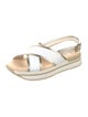 Hogan Leather Slingback Sandals
