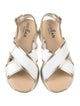 Hogan Leather Slingback Sandals