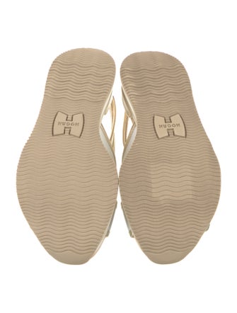 Hogan Leather Slingback Sandals