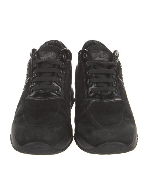 Hogan Suede Sequin Embellishments Sneakers