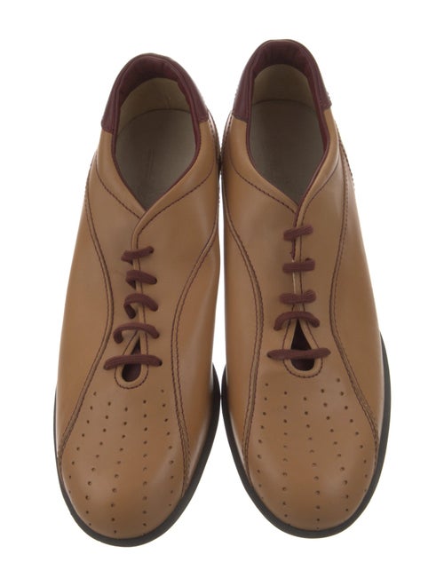 Hogan Leather Whipstitch Trim Sneakers