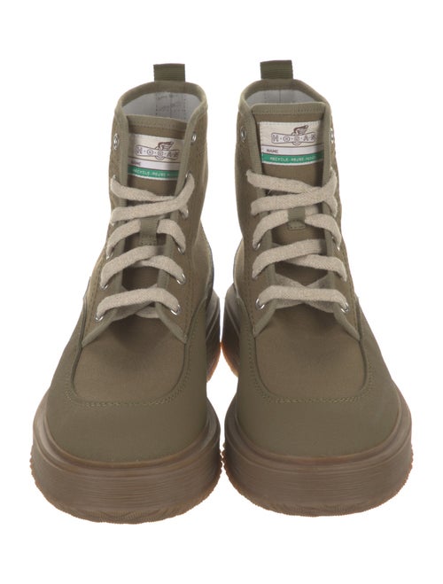 Hogan Canvas Combat Boots