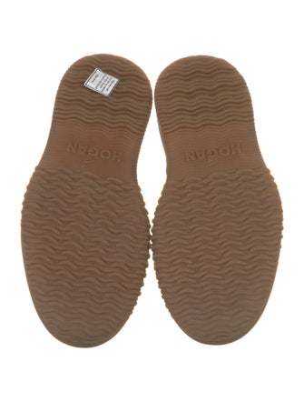 Hogan Canvas Combat Boots