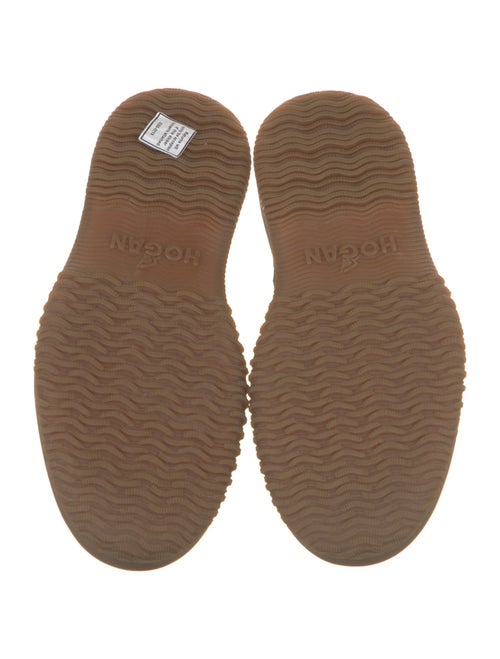 Hogan Canvas Combat Boots