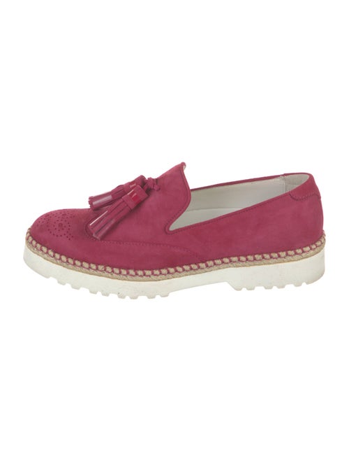 Hogan Suede Lasercut Accents Espadrilles