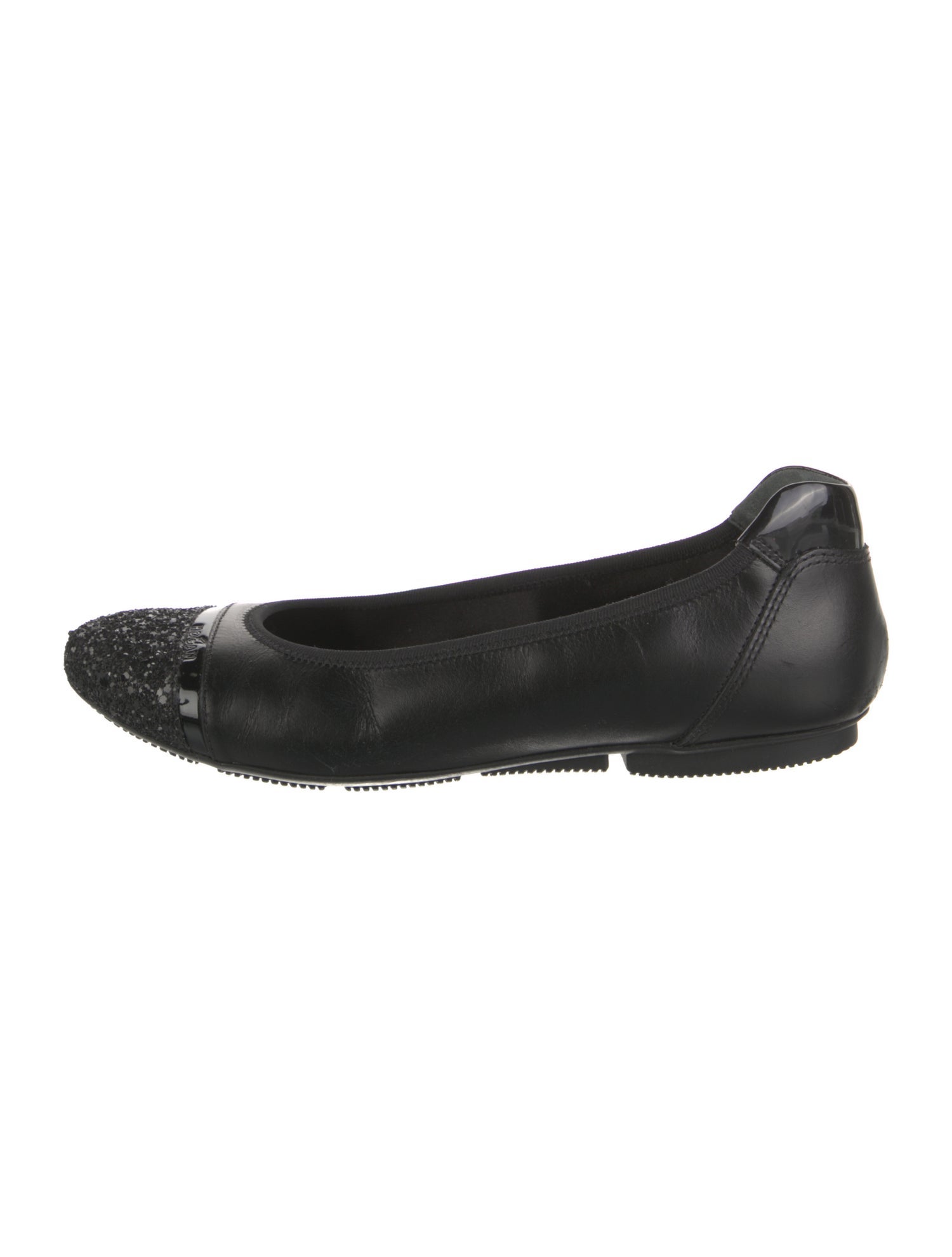 Hogan Leather Ballet Flats