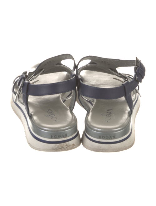 Hogan Leather Slingback Sandals