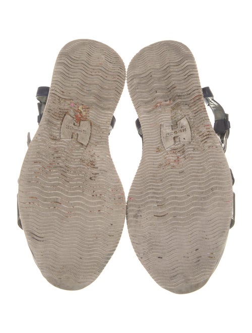 Hogan Leather Slingback Sandals