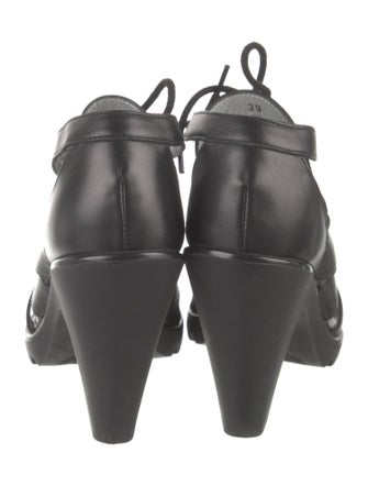 Hogan Leather T-Strap Pumps