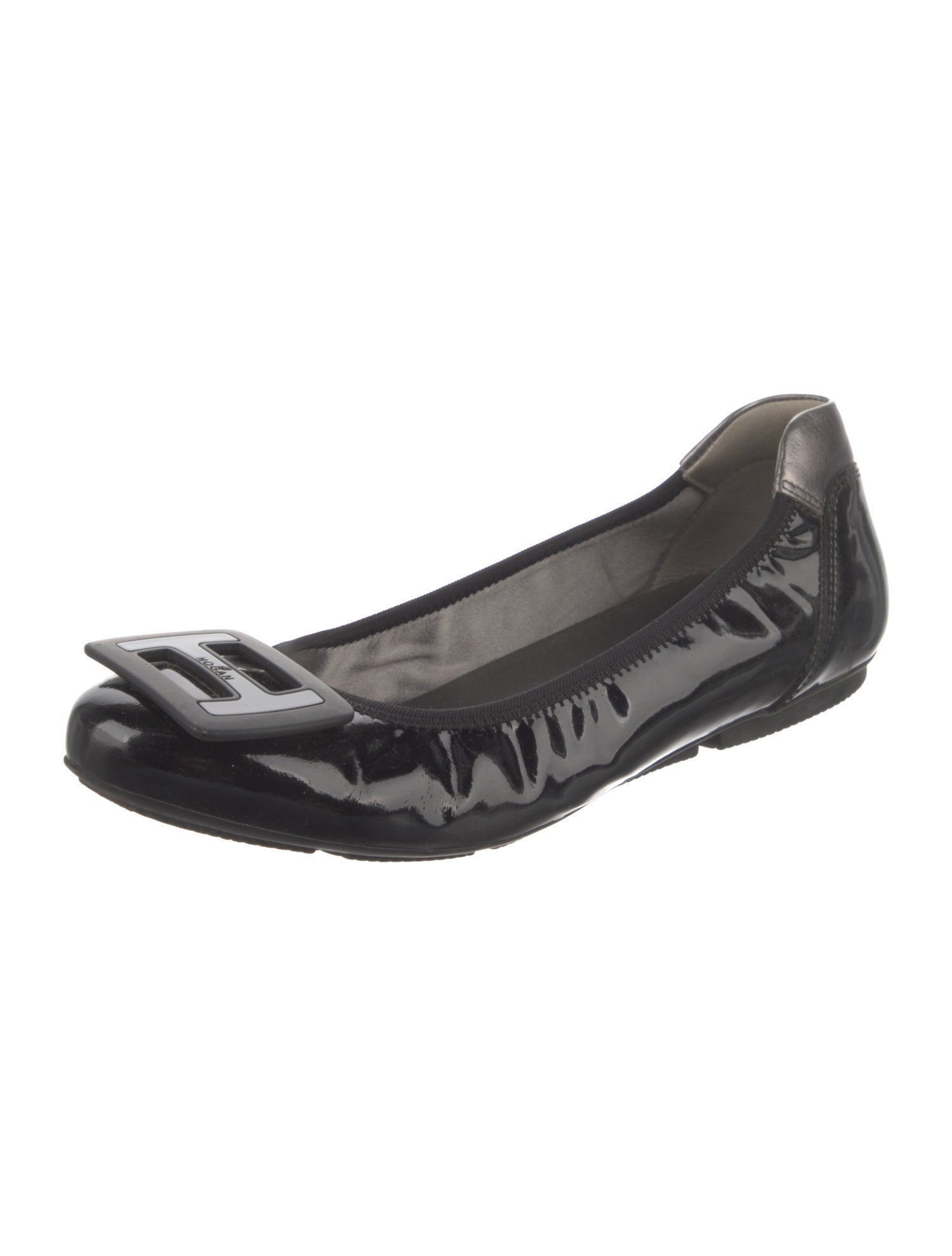 Hogan Patent Leather Ballet Flats