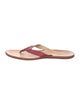 Hogan Leather Flip Flops