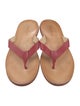 Hogan Leather Flip Flops