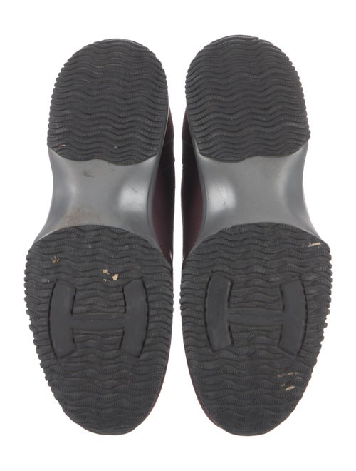 Hogan Suede Crystal Embellishments Wedge Sneakers