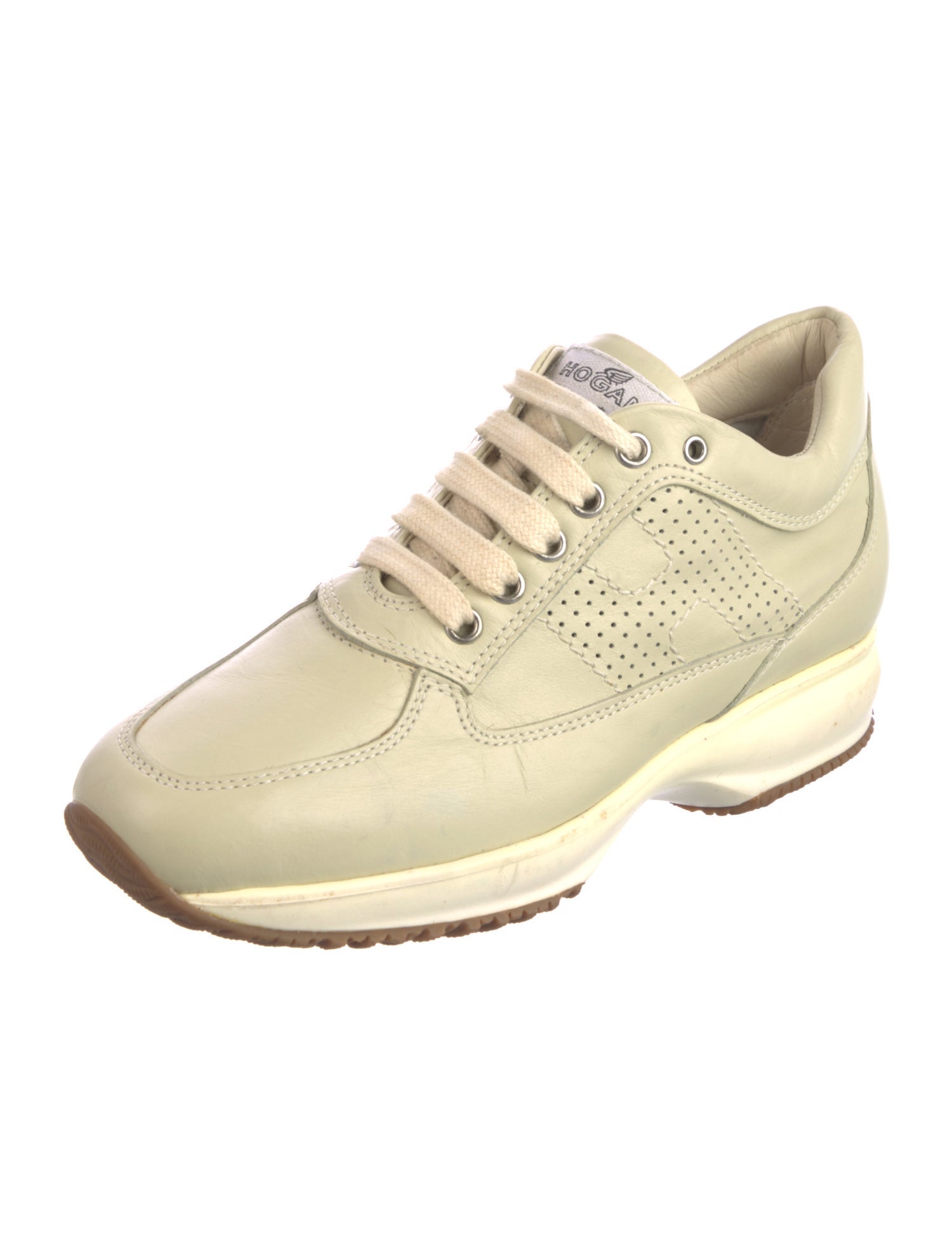 Hogan Leather Chunky Sneakers