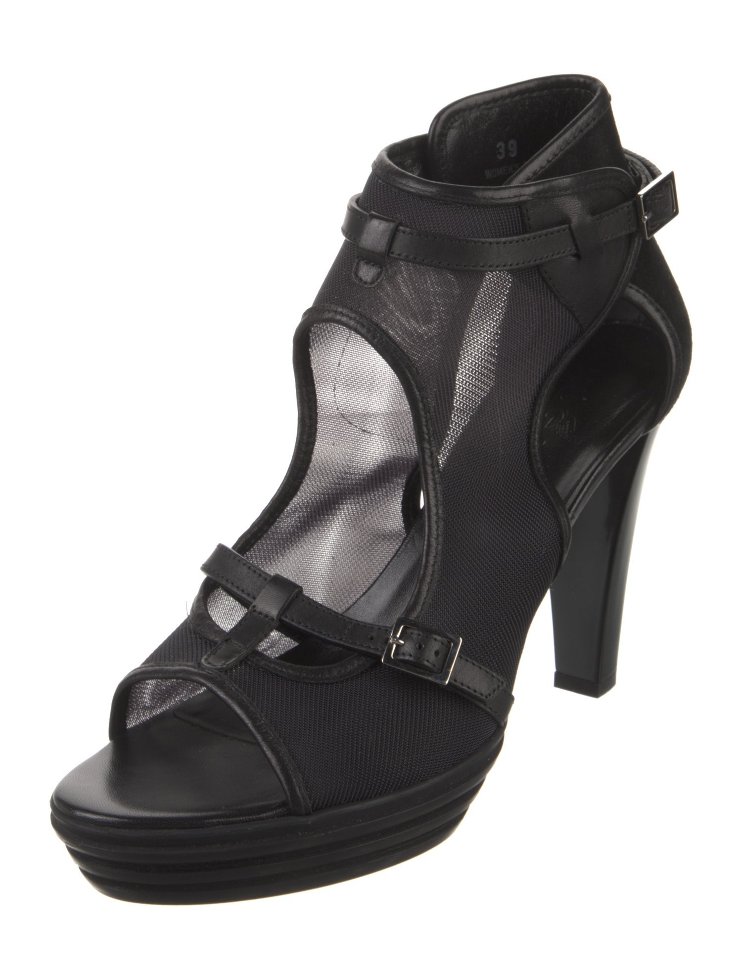 Hogan Suede T-Strap Sandals