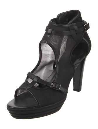 Hogan Suede T-Strap Sandals