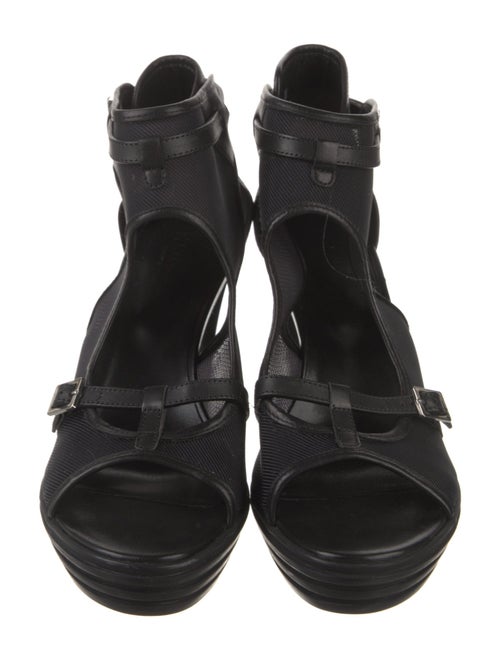 Hogan Suede T-Strap Sandals