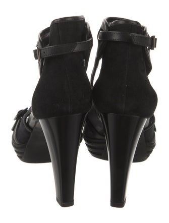 Hogan Suede T-Strap Sandals