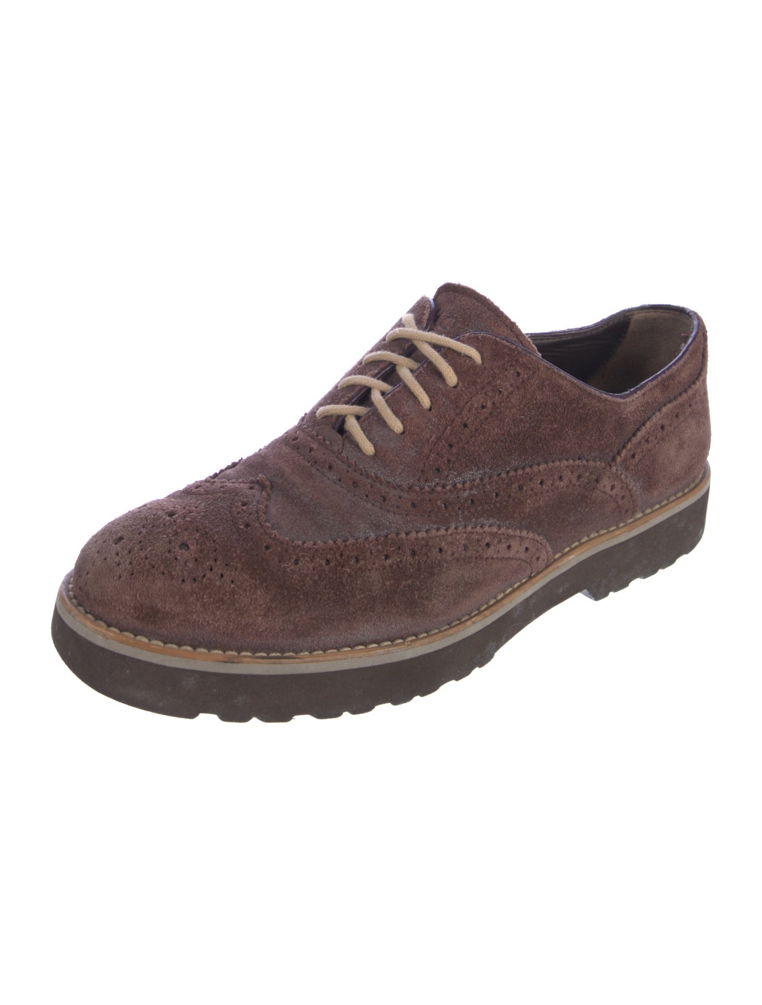 Hogan Leather Lasercut Accents Oxfords