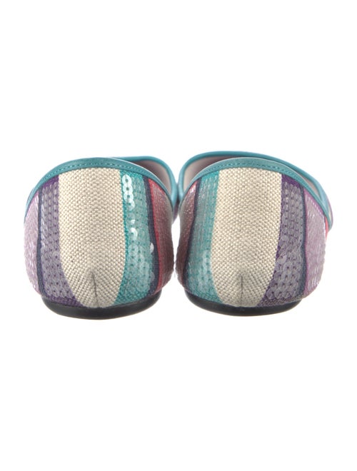 Hogan Canvas Printed D'Orsay Flats