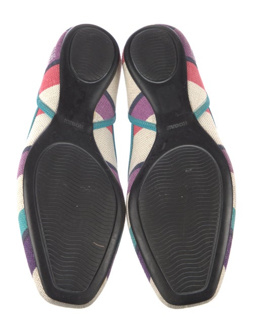Hogan Canvas Printed D'Orsay Flats