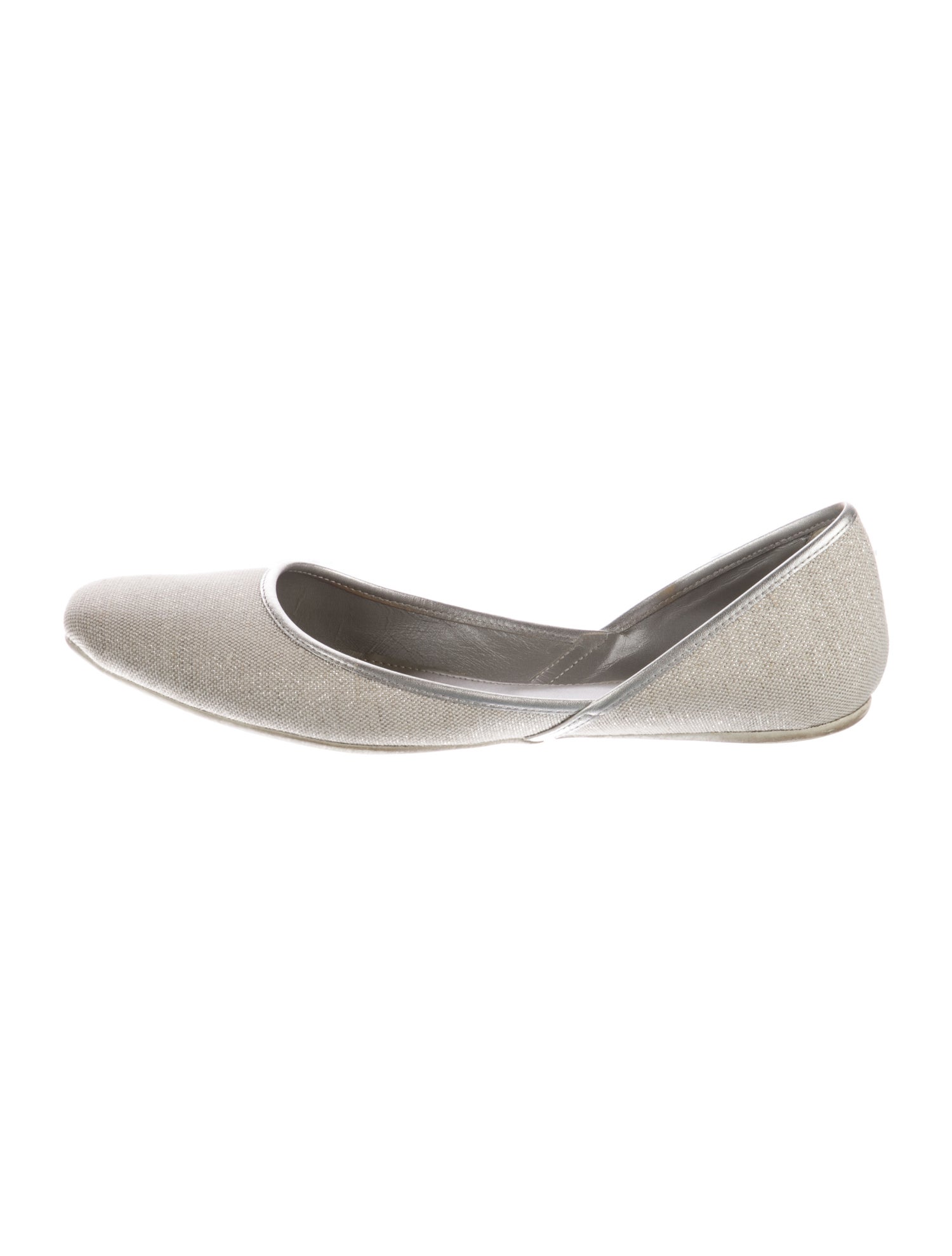 Hogan Canvas D'Orsay Flats