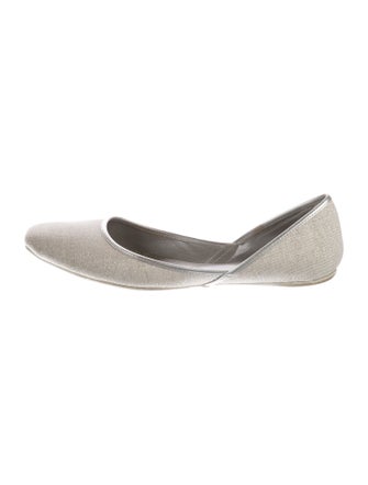 Hogan Canvas D'Orsay Flats
