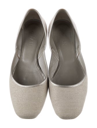 Hogan Canvas D'Orsay Flats