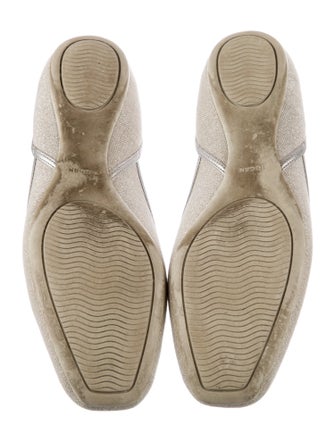 Hogan Canvas D'Orsay Flats
