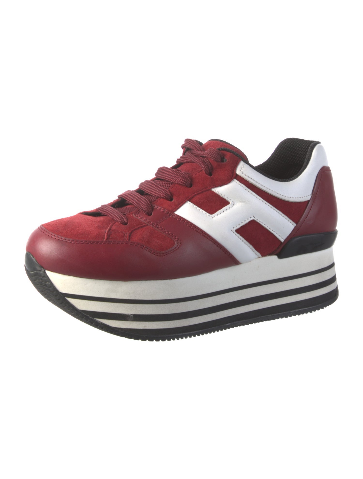 Hogan Leather Printed Sneakers