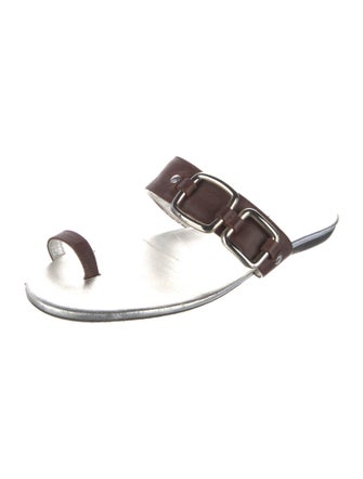 Hogan Leather Slides