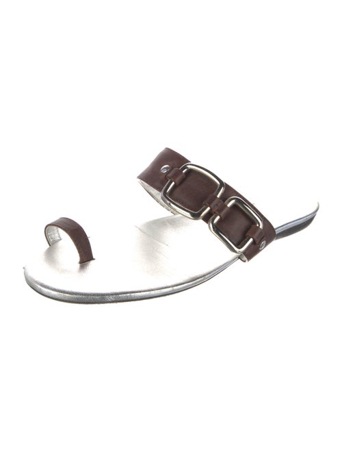 Hogan Leather Slides