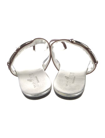 Hogan Leather Slides