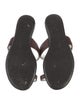 Hogan Leather Slides