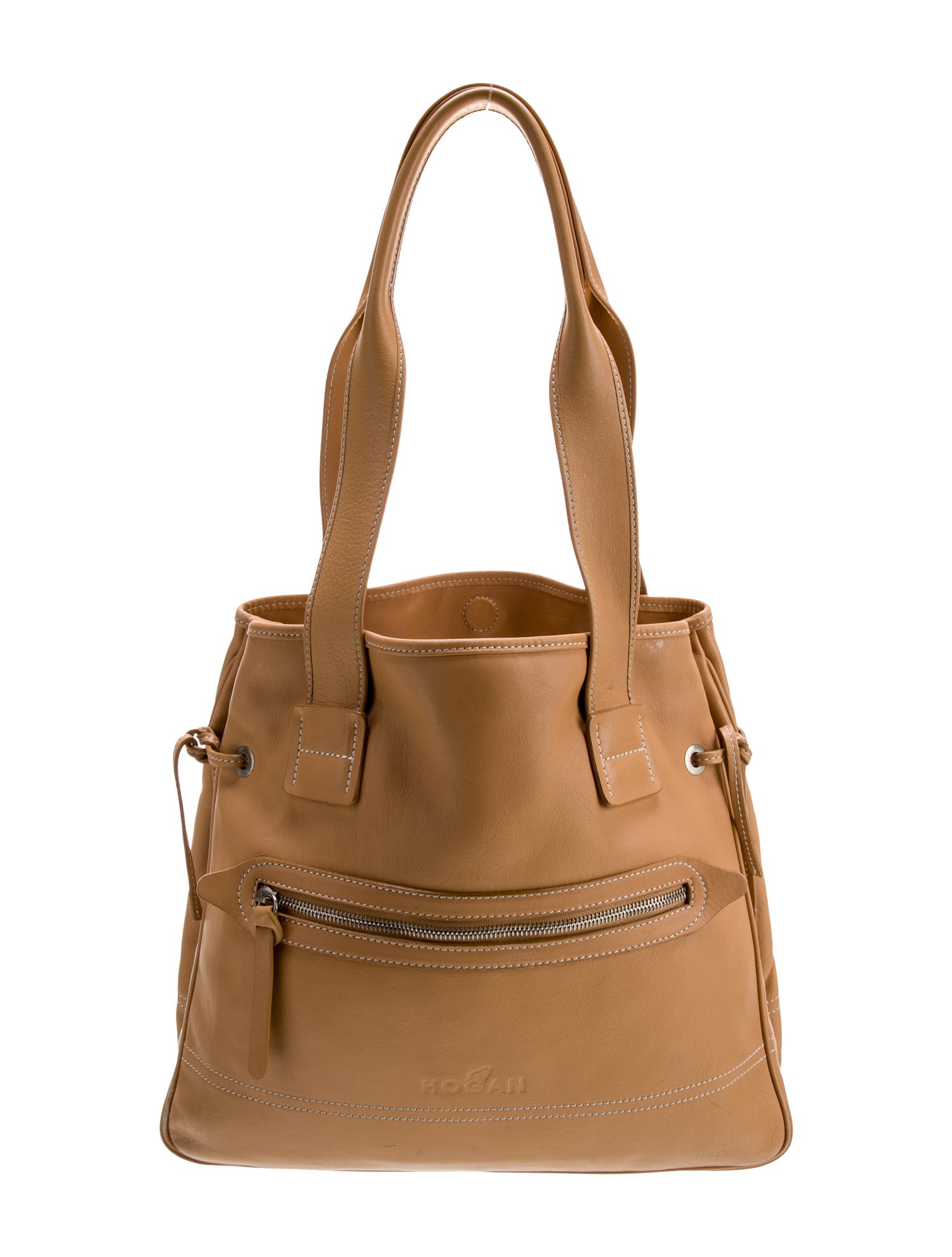 Hogan Leather Bucket Bag