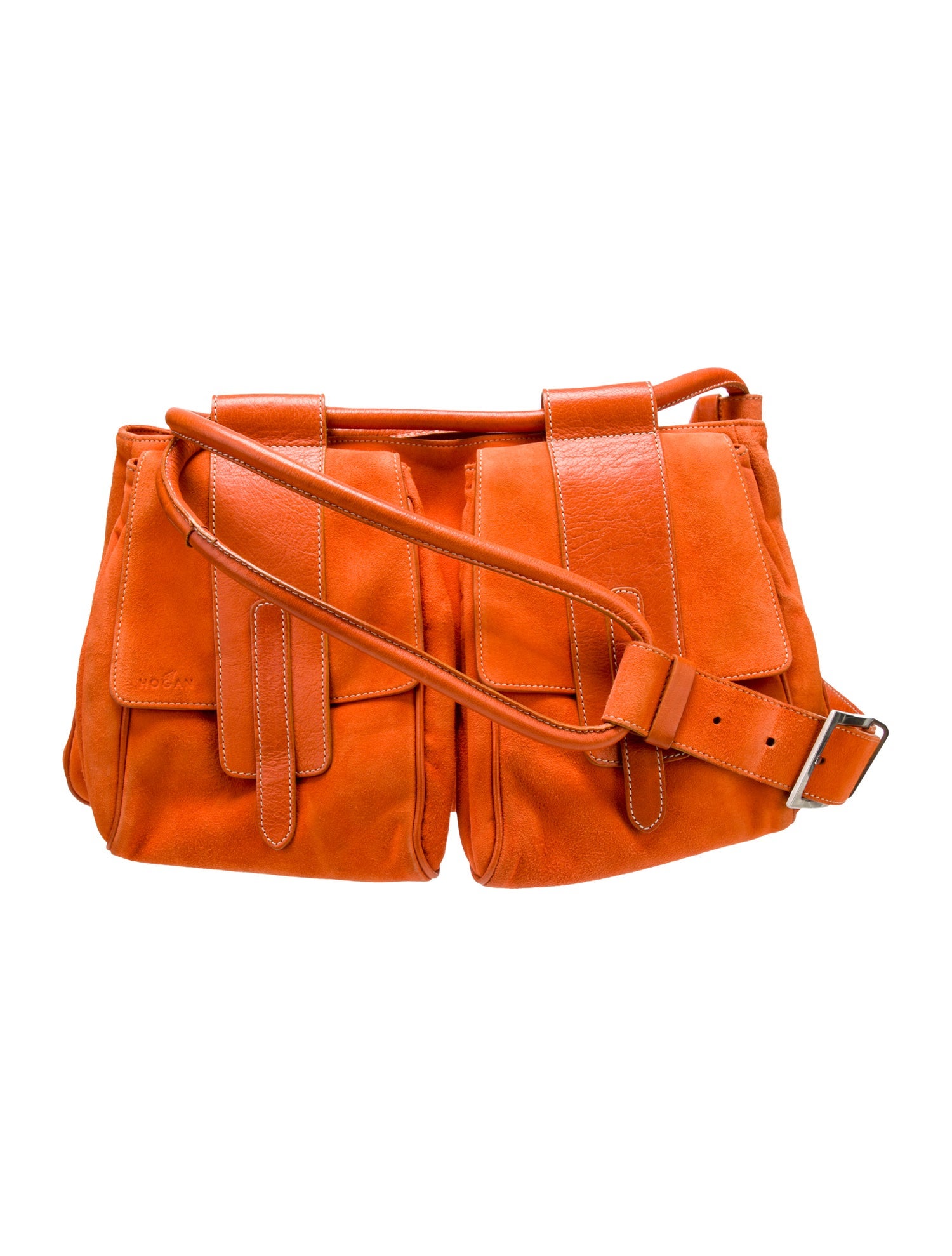 Hogan Suede Shoulder Bag