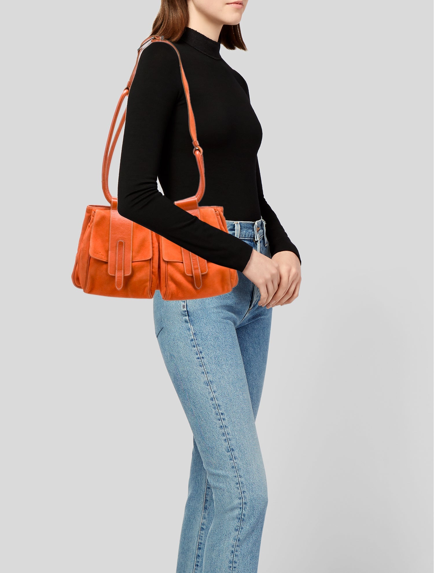 Hogan Suede Shoulder Bag