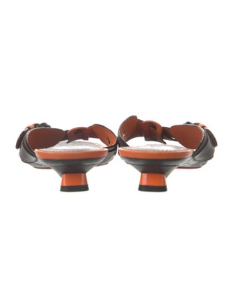 Hogan Leather Printed Slides