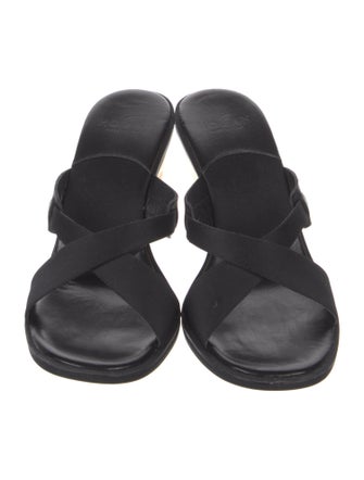 Hogan Leather Leather Trim Embellishment Slides