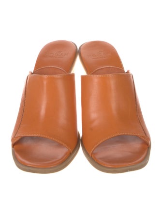 Hogan Leather Slides