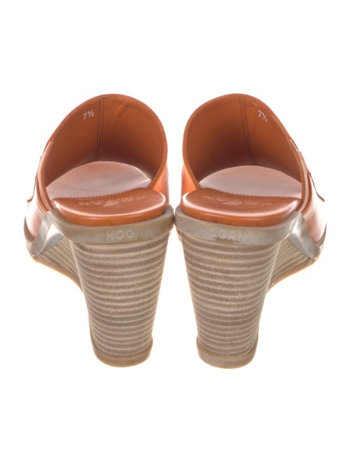 Hogan Leather Slides